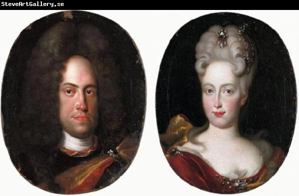 Jan Frans van Douven Johann Wilhelm von Neuburg with his wife Anna Maria Luisa de' Medici